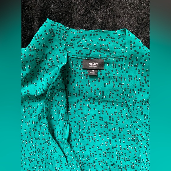 Mossimo Supply Co Women’s Green/ Black Polka Dots Cardigan Sz M 100%Poly NWOT - Picture 13 of 16